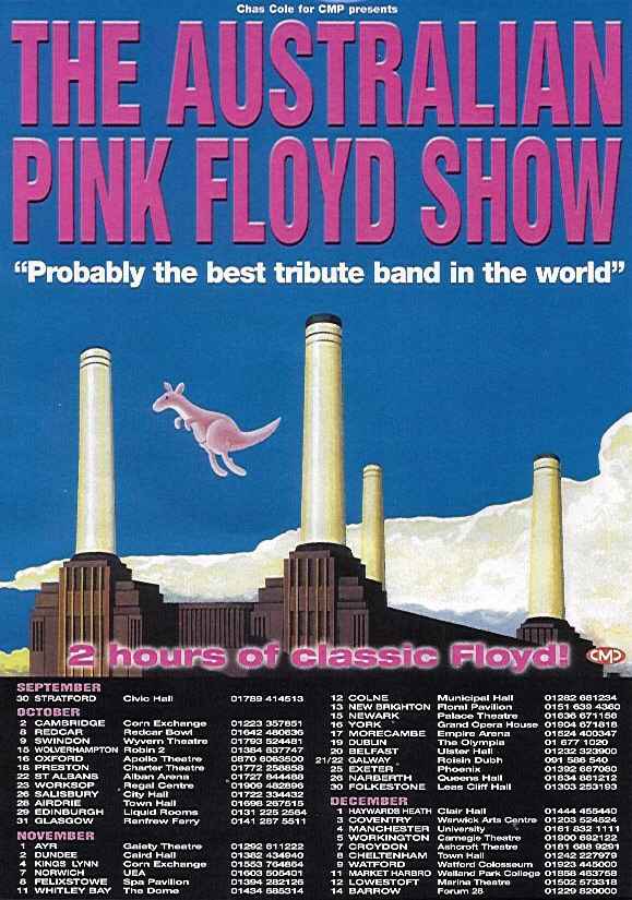 Australian Pink Floyd Show Flyer